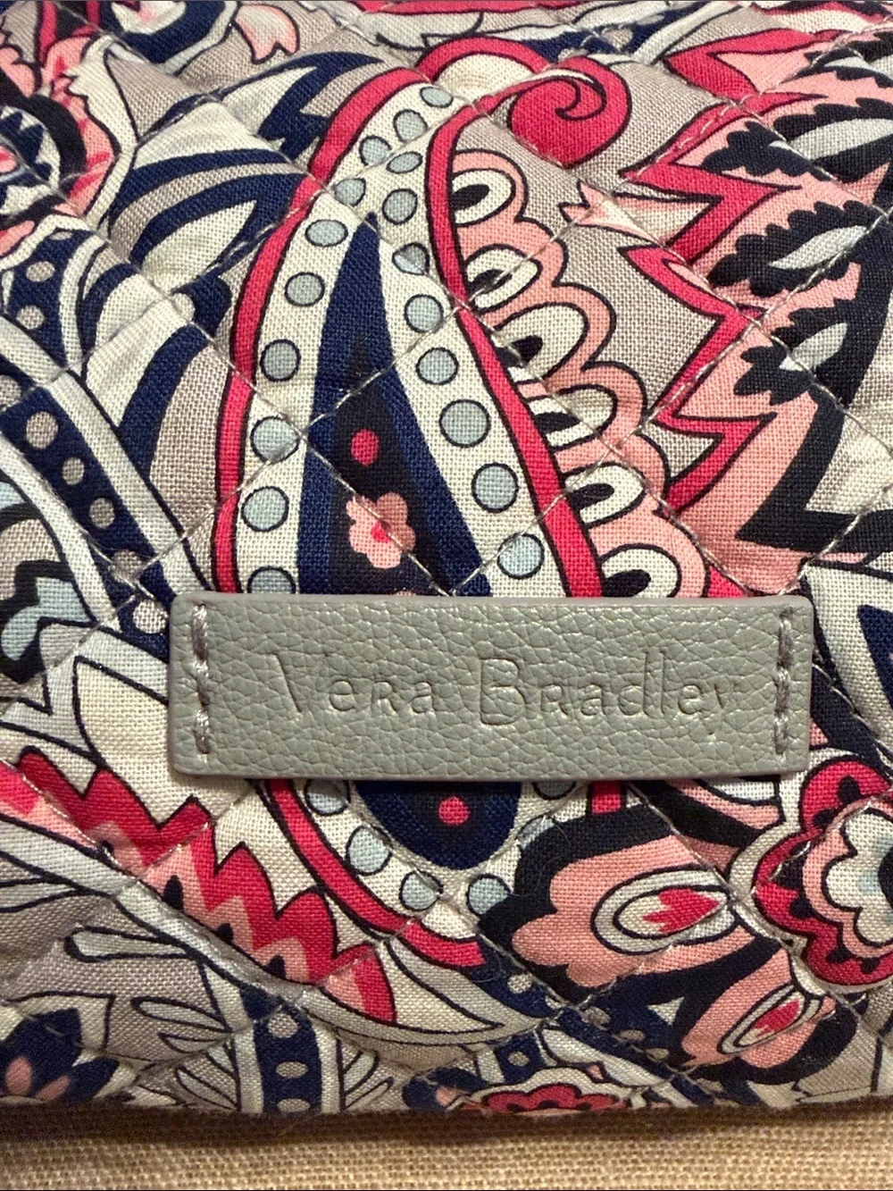 Vera Bradley Quilted Paisley Cosmetic Pouch
